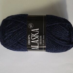 Drops Alaska 100% Wool Yarn Navy